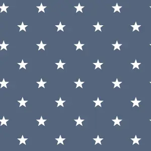 Galerie Deauville 2 Marine Blue White Deauville Star Smooth Wallpaper