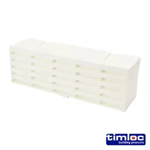 Timloc Airbrick Plastic White - 215 x 69 x 60mm