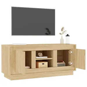 Berkfield TV Cabinet Sonoma Oak 102x35x45 cm Engineered Wood