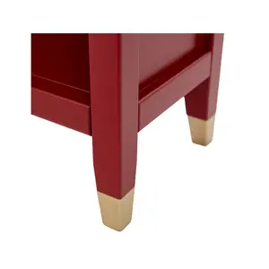 Palazzi Bookcase H97 W89 D25cm - Red