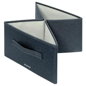 Leitz Velvet Grey 2-Pack Fabric Storage Box with Lid Medium