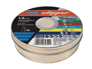 Flexovit Clipper Multi-Materials Cutting Discs 115 x 22.23mm (Tin of 10)