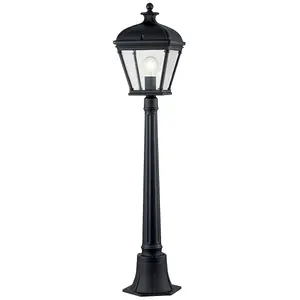 Elstead Bayview Outdoor Bollard Black, IP44