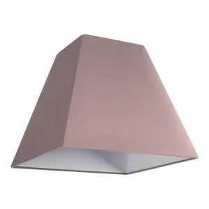 GoodHome Qarnay Taupe Fabric dyed Light shade (D)20cm