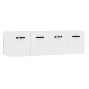 Berkfield Wall Cabinets 2 pcs High Gloss White 80x36.5x35 cm Engineered Wood