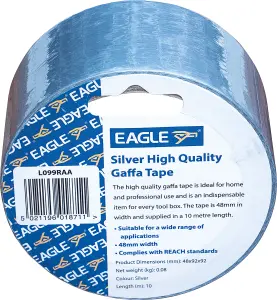 Home Professional High Quality 10m Gaffa Tape- Silver