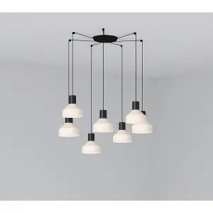 Luminosa Kombo Cluster Pendant Ceiling Light Beige, E27