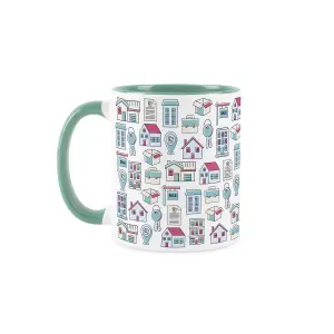 Estate Agent Mug - Humorous Realtor Property Sales Themed Novelty Gifts - Tea/Coffee Hot Drinks Turquoise Ceramic Cup Present