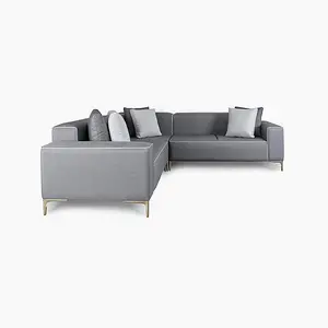 Emelda Grace Cloud Small Corner Sofa - Dark Grey