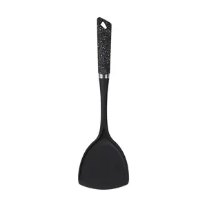 6-Piece Black Kitchen Utensils Set | Non-Scratch & Heat Resistant | BPA Free Plastic | Modern & Vibrant | Space Saving Black