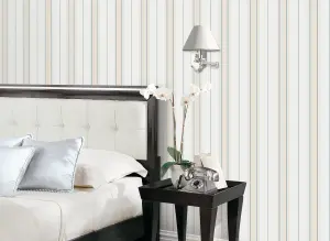 Galerie Smart Stripes 3 Blue Slim Stripe Smooth Wallpaper