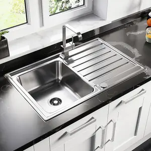 Astini Vicenza 1.0 Bowl Brushed Stainless Steel Kitchen Sink & Waste