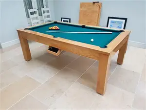 Precision Pool Dining Table - Solid Oak