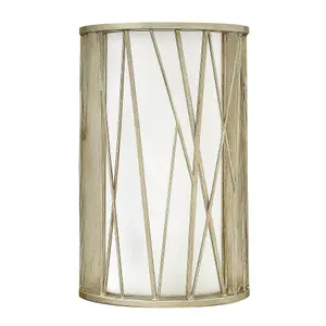 Elstead Nest 1 Light Indoor Wall Light Silver Leaf, E27