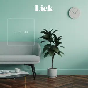 Lick Blue 09 Matt Emulsion paint, 2.5L