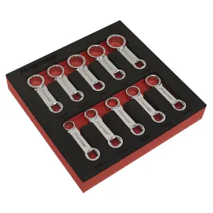 Sealey Torque Adaptor Spanner Set 10 Pieces 3/8" Square Drive - Metric AK59895