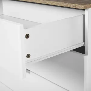 Beliani Modern 4 Drawer Chest White WALPI