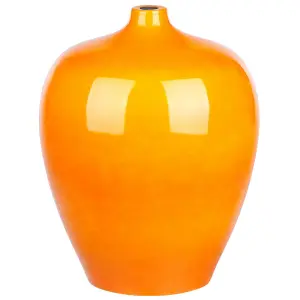 Flower Vase TERRASA Ceramic Orange