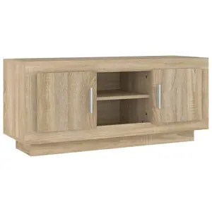 Berkfield TV Cabinet Sonoma Oak 102x35x45 cm Engineered Wood