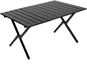 90 x 60 Portable Outdoor Picnic Table - Weather-Resistant Folding Camping Table with Carry Bag, X-Shape Support, Easy Assembly