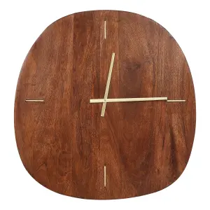 Wall Clock TAPTI Wood Dark Wood