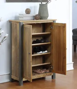 Urban Elegance - Reclaimed Small Shoe Storage Cupboard