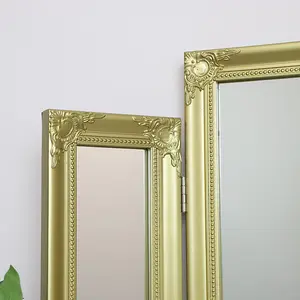 Melody Maison Ornate Gold Triple Dressing Table Mirror 55cm x 74cm