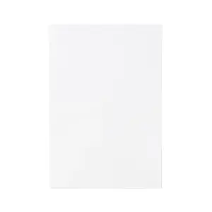 GoodHome Alisma High gloss white slab Standard End panel (H)870mm (W)590mm