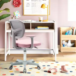 Costway Kids Computer Chair Low-Back Task Study Chair Children Office Chair Height Adjustable