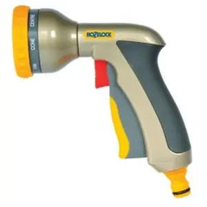 Hozelock Multi Plus Metal Hose Spray Gun Grey/Yellow (One Size)