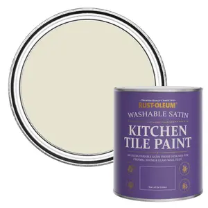 Rust-Oleum Oyster Satin Kitchen Tile Paint 750ml