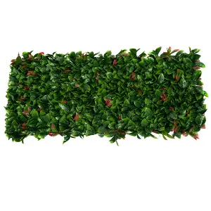 GreenBrokers Expanding Green & Red Foliage Willow Trellis (1m x 2)