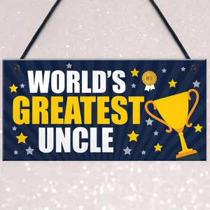 Greatest Uncle Gift Hanging Plaque Uncle Birthday Christmas Gift For Him From Niece Nephew