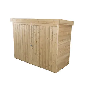 Forest Garden Natural timber Overlap Pent Garden storage 6x3 ft 1450mm 1950mm