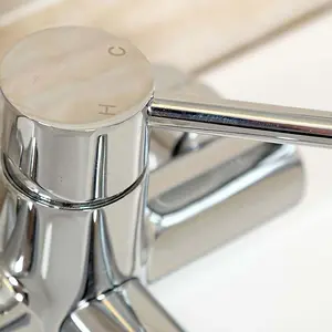 Toledo Polished Chrome Deck-mounted Bath Filler Tap