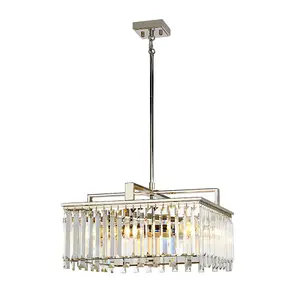 Elstead Aries 4 Light Large Crystal Pendant Chandelier