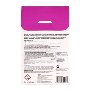 Zero In Moth Balls 30 Sachet Packs - Protects from Clothes Moth Damage