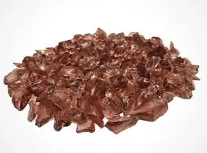 Blush Gold Tumbled Glass Chippings 10-20mm - 50 1kg Bags (50kg)