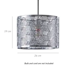 Innoteck Geometric Light Shade - Chrome Metal