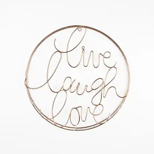 Live Laugh Love Metal Wall Art