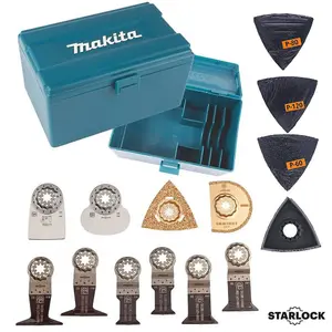 Fein Makita Starlock OIS Multi Tool Blade Set Wood Metal HCS 26 Piece Set + Box