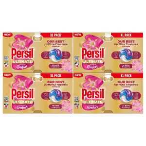 Persil XL Ultimate Washing Capsules Touch of Comfort Stain Removal 38W, 4 Pack