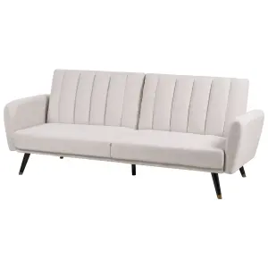 Beliani Glam Sofa Bed VIMMERBY Beige