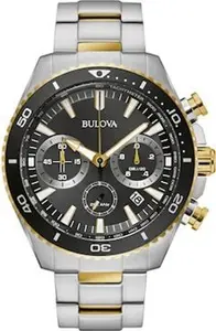 Bulova High Precision Chronograph Men's Two-Tone Stainless Steel Bracelet Watch