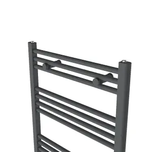 Right Radiators 1000x600 mm Vertical Straight Heated Towel Rail Radiator Ladder Warmer Anthracite