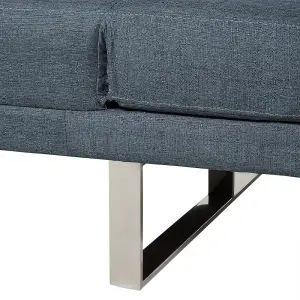 Beliani Modern Sofa Bed YORK Blue