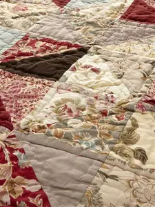 John Lewis Patchwork Quilted Bedspread, Ruby