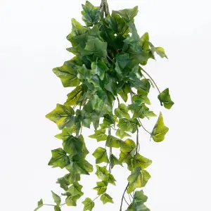 Blooming Artificial - 70cm / 2.25ft Green Fake Ivy Foliage Bush Multi-Pack