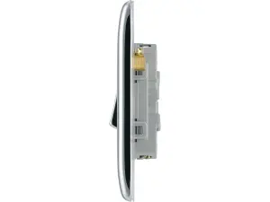 BG 16A 2 way 2 gang Light switch Gloss Chrome effect