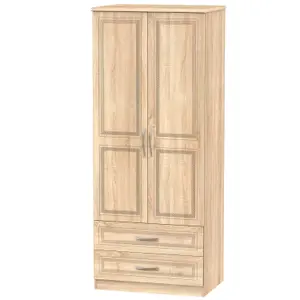 Stafford 2 Door 2 Drawer Wardrobe in Bardolino Oak (Ready Assembled)